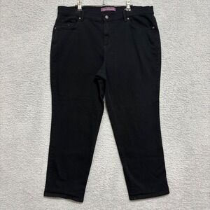 Gloria Vanderbilt Black Straight Leg Jeans Work Casual Women's 18W